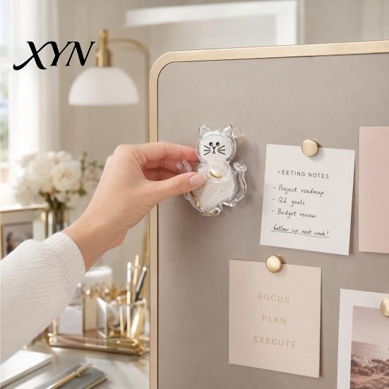 Transparent Vase Magnet Cat Whiskers Holder Refrigerator Magnet, Furs Keepsake Furry Friend Memory Fridge Pet Memorial Decoration for Home,