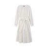 Lap Henley Neck Waist Tie Long Dress As1wo262