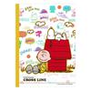 Nakabayashi Cross Line Notebook B5 A-lined 5-Book Pack Snoopy Merry Series 67946