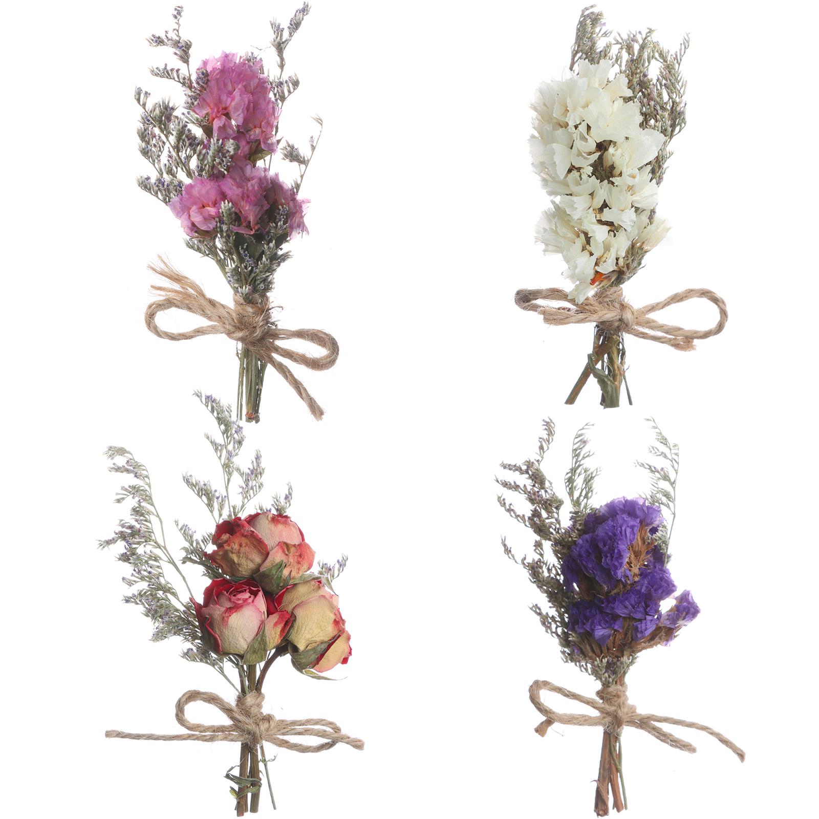 

Mini Flower Bouquets Dried Flower Gypsophila Bouquets For Diy Craft, Card Decora чорний