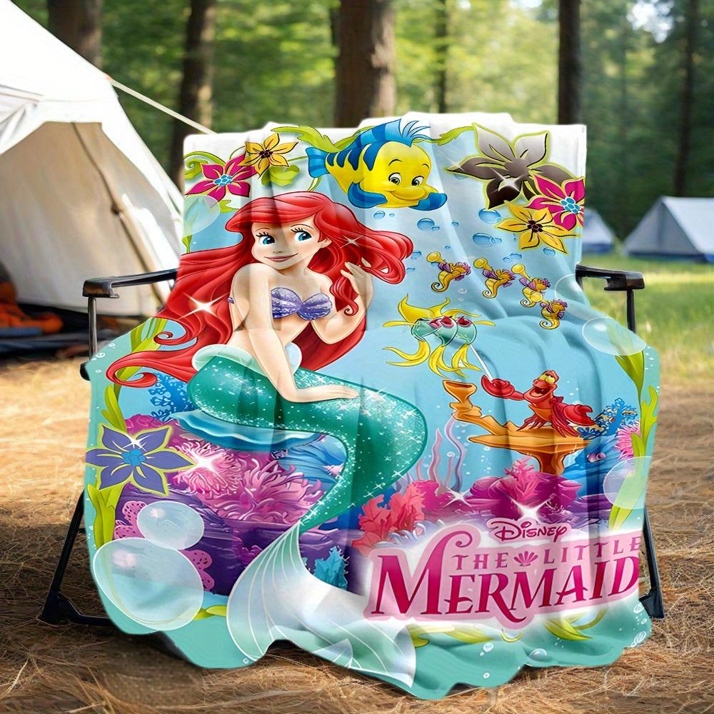 1pc, Disney The Little Mermaid Blanket Seasonal Gift for Friend, Soft Throw Blanket, Living Room, Travel, Camping