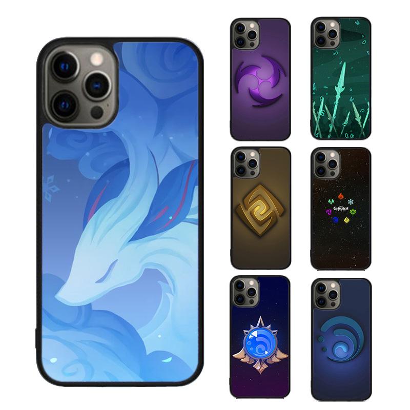 Genshin Impact Elements Phone Case Cover For iPhone 17 Air 15 16 16e 13 14 12 11 Pro Max Coque For Apple Plus fundas