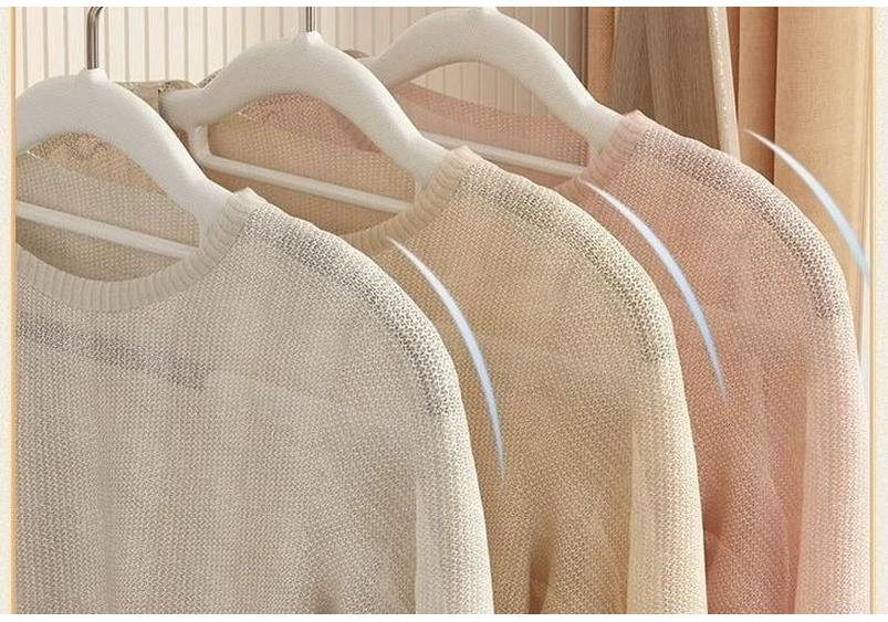 Non-Slip, Non-Marking Drying Rack Hangers - 80 Pack, Short-Neck, Anti-Shoulder Angle Hangers for Clothing