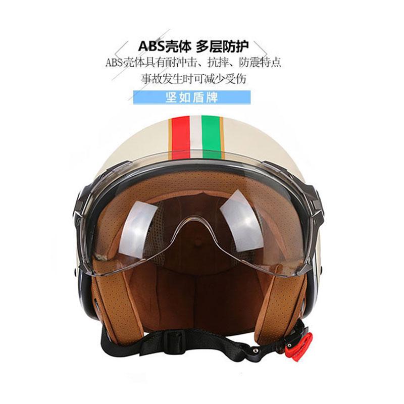 Retro Open Face 3/4 Motorcycle Motorbike Helmets Vintage Chopper Capacete De Moto Bike Cascos Scooter With For Men Women DOT