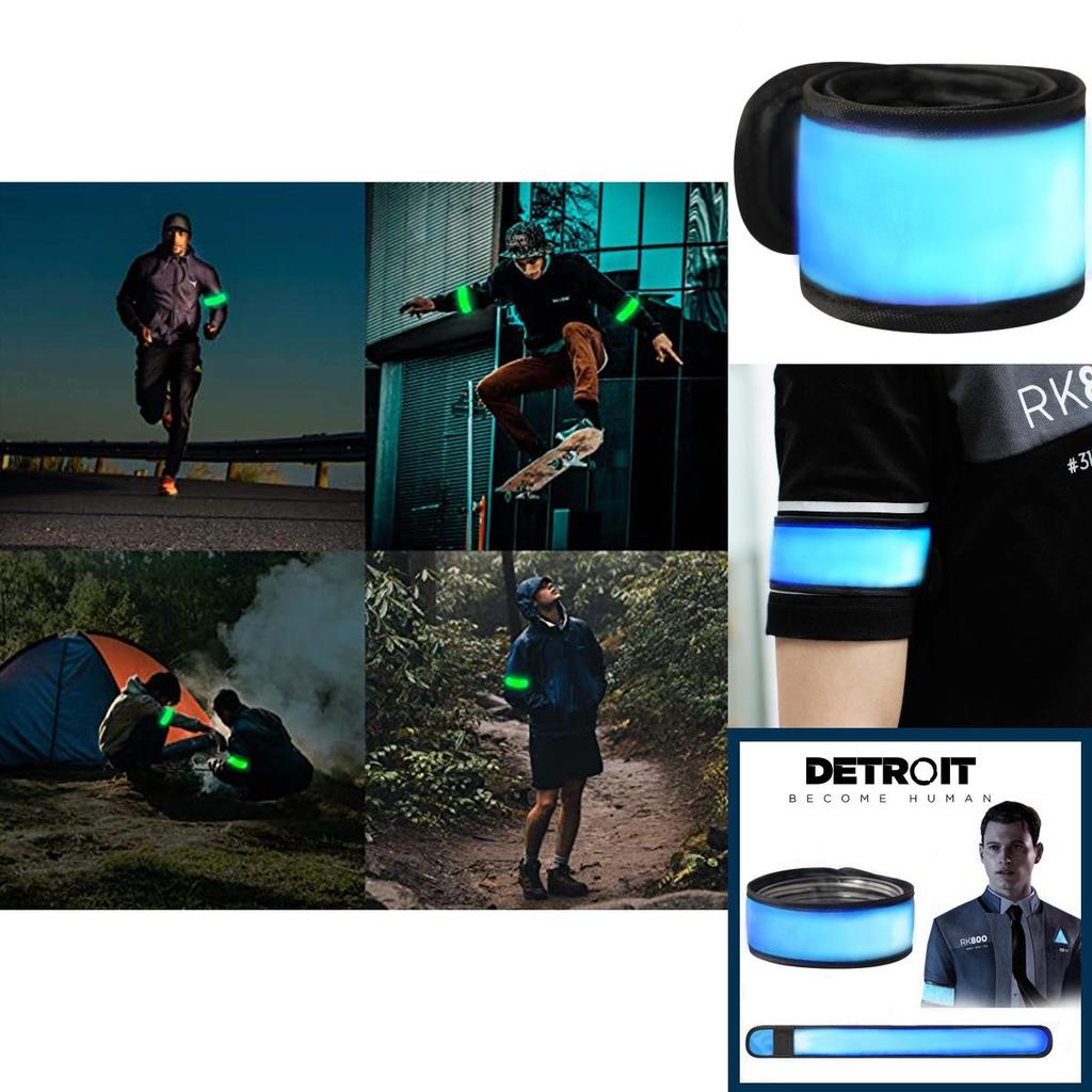 Pulseras LED Luminosas Vibrantes Para Deportes al Aire Libre, Seguridad y Diversión en Eventos Nocturnos