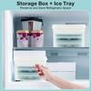 Creative Ice Cube Maker Box with Ice Shovel Round Ice Cube Trays Ice Ball Storage Box  Household