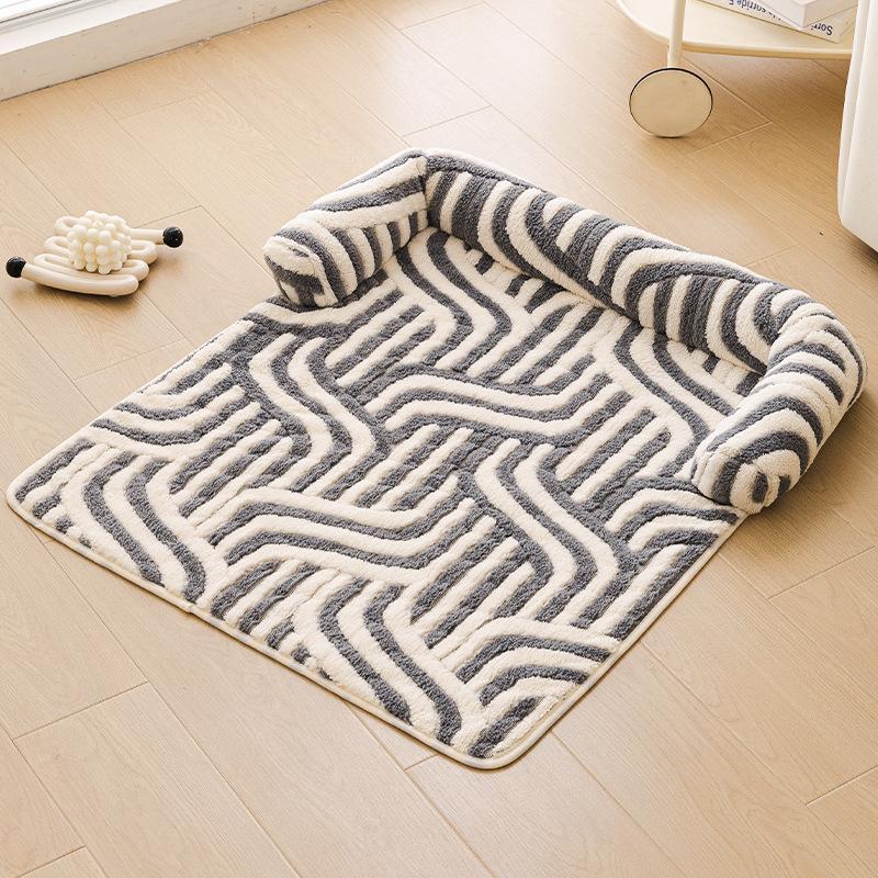 New Pet mat-Original & Thickened Non-Slip Plush Pet Mat, Warm Sofa Style Dog & Cat Bed, Nordic Pet Accessories for Home