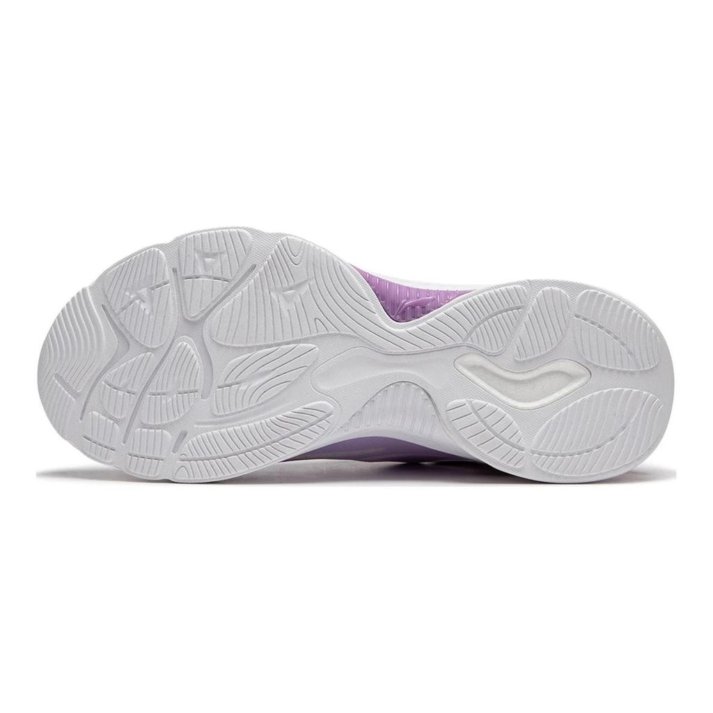 Li Ning Kids Comfortable Versatile Non-Slip Rebound Casual Shoes Kids Sneakers Purple White YKCU040-8