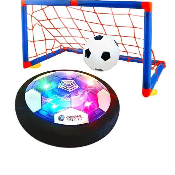 Soccer Ball Indoor Football Toy LED Light Flashing Ball Toys Air Power