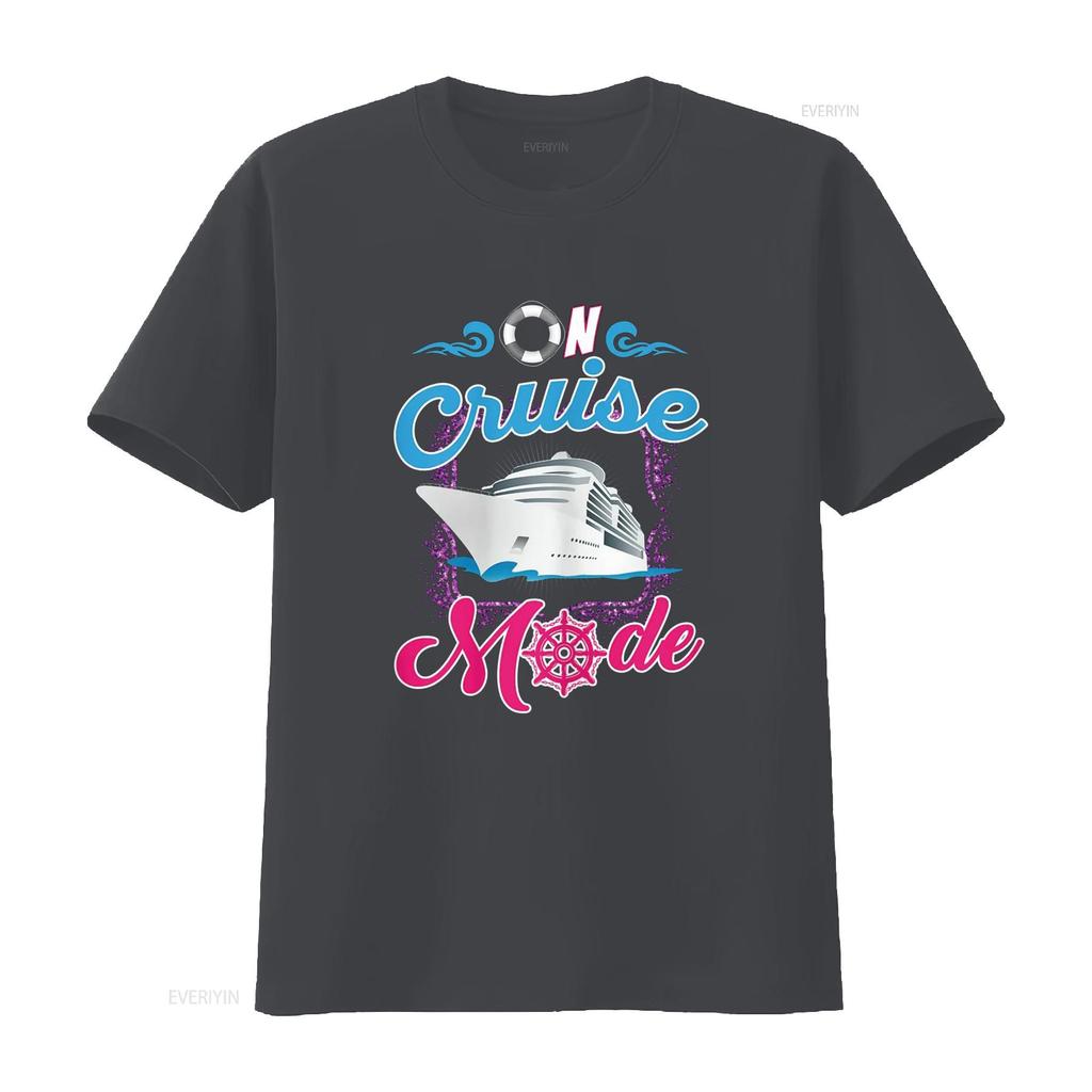 On Cruise Mode T Shirt Funny Cruising Lover s vintage Washed fashion Breathable homme Slightly graphic Casual designer clothes