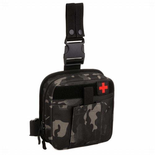 

Phoenix Ikki 3-Way Thigh Belt Attachment, Two-Point Fixation, Molle Compatible, Adjustable, First Aid Supplies, Tactical Medical Pouch, Tool Bag, Medi