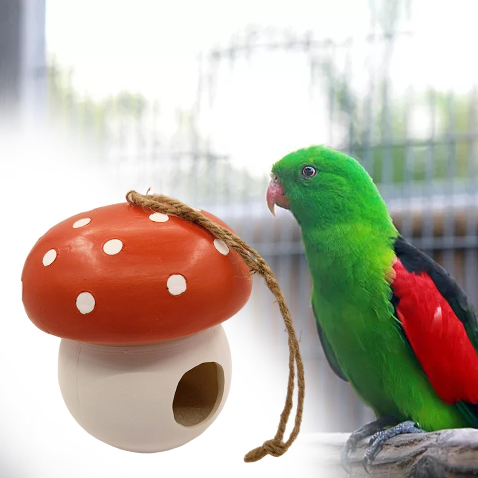 

Mushroom Sculpture Tree Decor Birdhouse for Garden Courtyard Outside Lawn