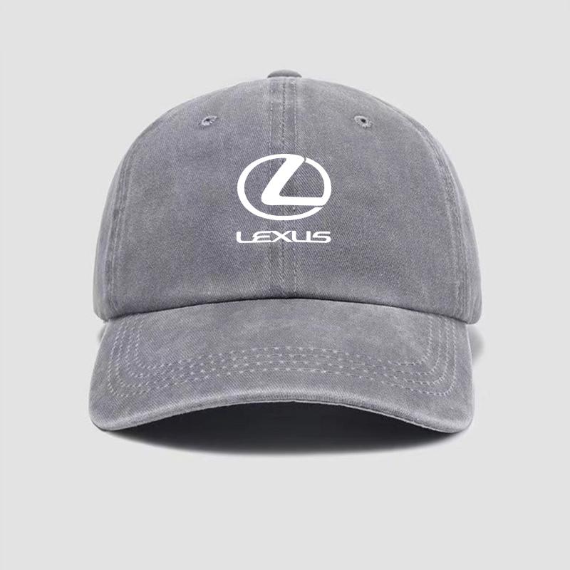 Car Logo Baseball Cap Washed Denim Vintage Hip Hop Caps For Lexus GS IS LS500h ES260 ES300h RX350h NX260 UX260 LM LC RZ450e TX