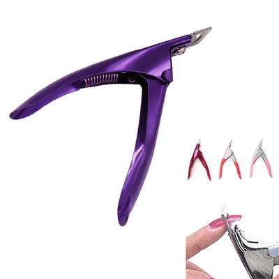 Nail Clipper Pedicure Artificial Gel  Tip Manicure Tool Fake Trimmer Clip Trim Flase Acrylic Pink Rose