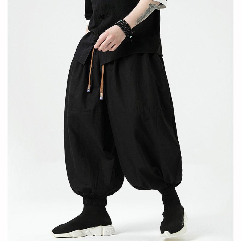 Men Pants Fashion Korean Style Harem Loose Style Pants Man Solid Trousers