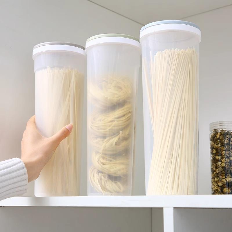 Reusable Large-Capacity Transparent Noodle Storage Bucket