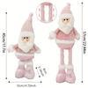 New Santa Claus Snowman Elk Pink Sequin Telescopic Doll Merry Christmas Decorations Window Props Matching Supplies Ornaments