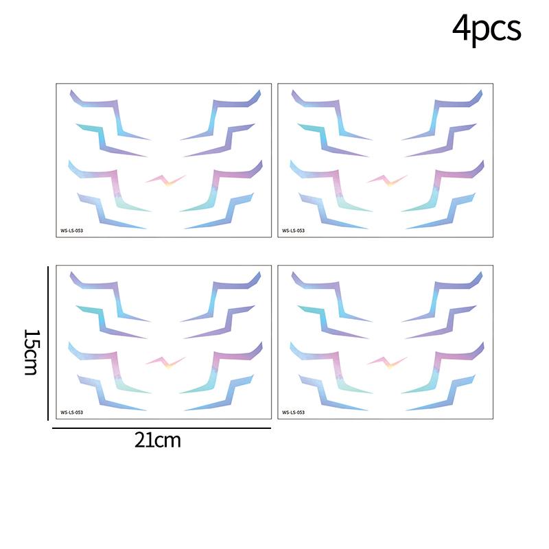 Kpop Demon HUNTERIX Tattoo-Aufkleber Sajaa Boys Dark Cosplay Körper-Tattoo-Aufkleber Set Kinder Geburtstagsparty Geschenke Cosplay Requisiten