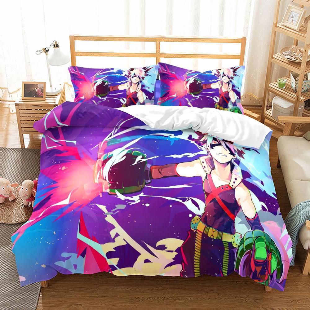 Deku Hero Academia Duvet Cover Set EU Single Double King US Twin Full Queen Size  Bed Linen Set