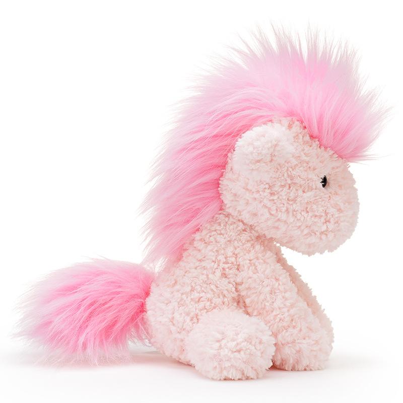 Rosa Pony Kelly Puppe Mädchen Herz Plüschtier niedliche Pferdepuppe für Freundin Geburtstagsgeschenk Puppe