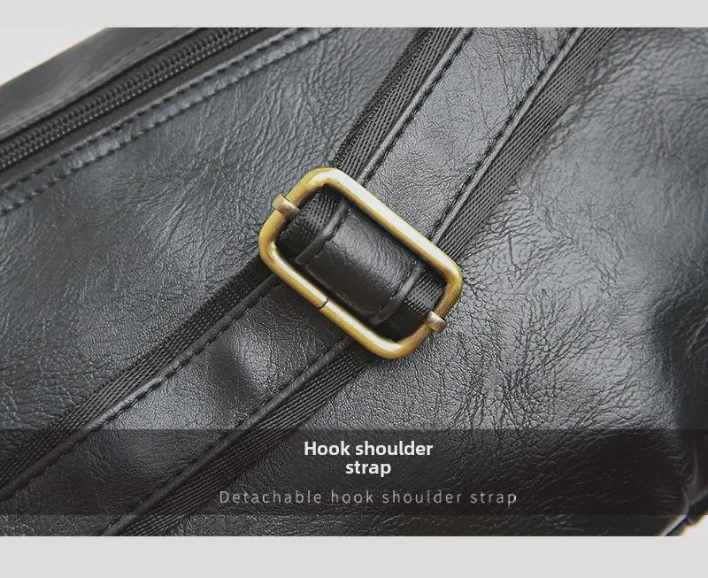 Geantă de piept coreeană pentru bărbați 2024: Geantă Crossbody & de Talie la Modă, de Mare Capacitate