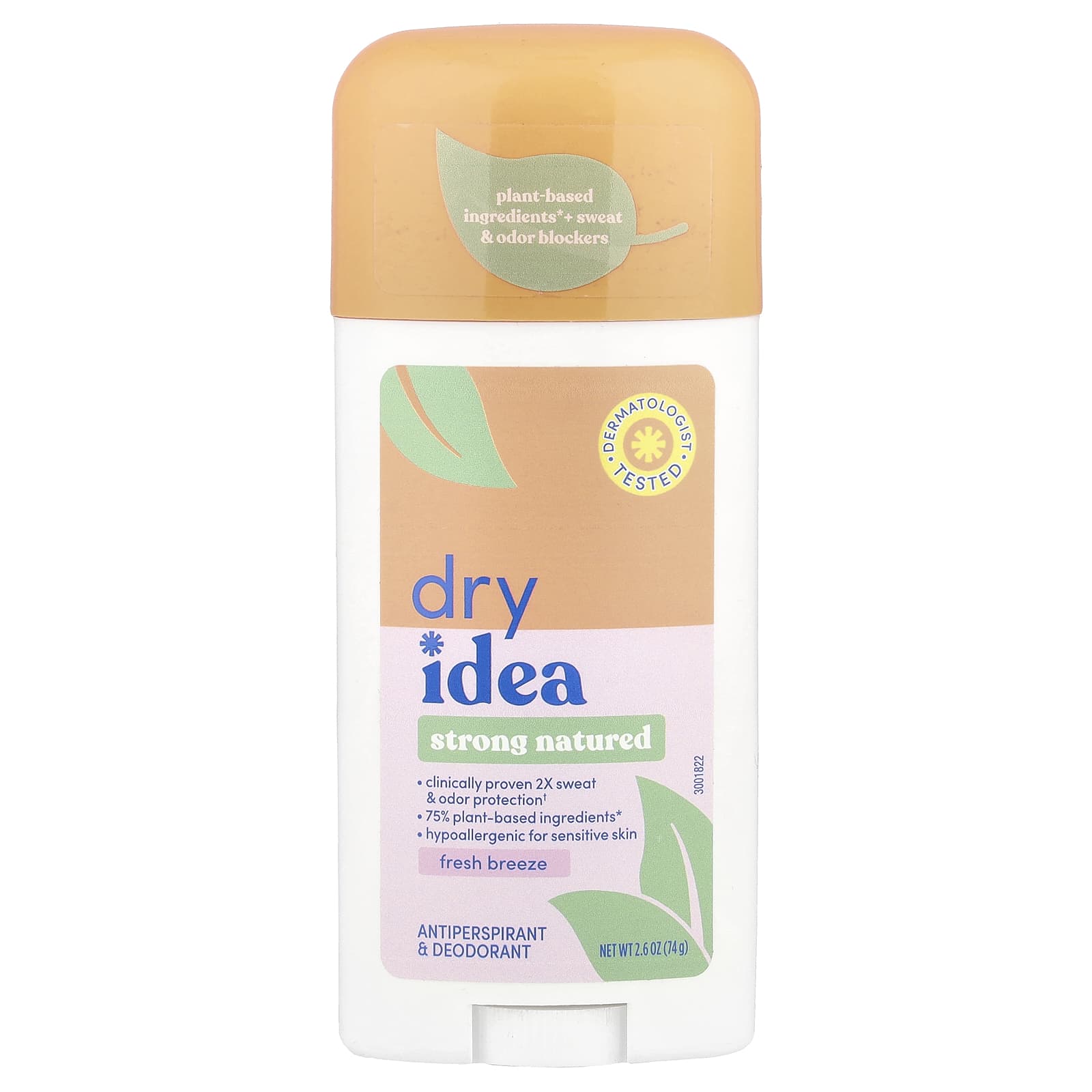 

Strong Natured, Antiperspirant & Deodorant, Fresh Breeze, 74G(2.6Oz)