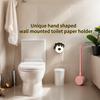 Yousheng Hand-Shaped Tissue Holder Resin Toilet Paper Roll Stand Easy Installation Bathroom Kitchen Napkin Organizer