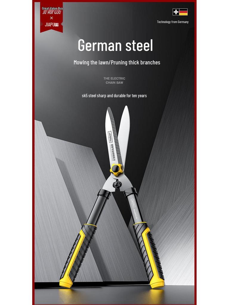 German Pruning Shears: Ideal for Garden, Flower, Lawn, Tree Branch, and Hedge Trimming.