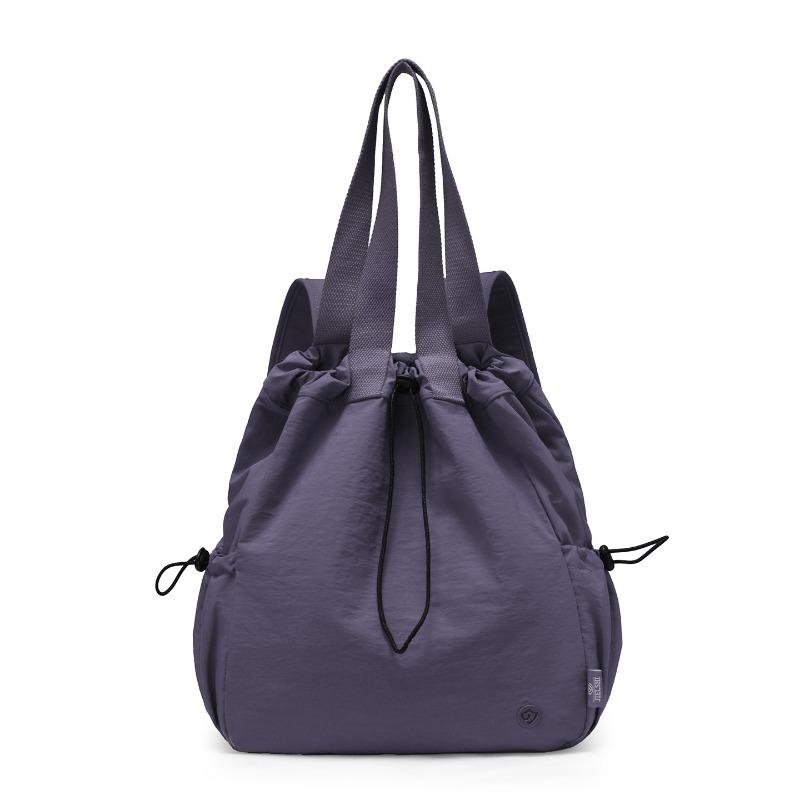 Mochila con cordón elegante de gran capacidad, bolso de mano informal para mujer