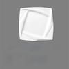 Creative Household Cooking Plate Square Hotel Restaurant Tableware Pure White Thickened Insulated Dish Dessert Dessert Plate