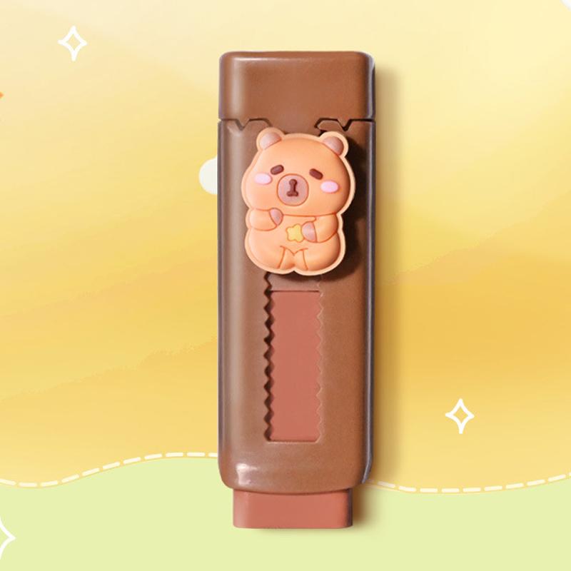 

Мультяшный Каваи Пуш-Пул Капибара Ластик Креативный Милый Мягкий Резиновый Ластик Школьные Принадлежности Студенческие Канцелярские Подарки