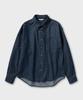 NONBLANK Washed Slub Denim Shirt_Blue