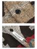 Men's Vintage Floral Thick Flannel Long Sleeve Shirt Jacket