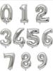 32-Zoll Aluminiumfolien-Zahlenballons Gold Silber Geburtstag Baby Ein Jahr Alt Dekorative Fotografieballons Feier Zubeh...