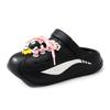 heightened platform hole shoes women wear non-slip slippers EVA beach cute cartoon bag head sandals