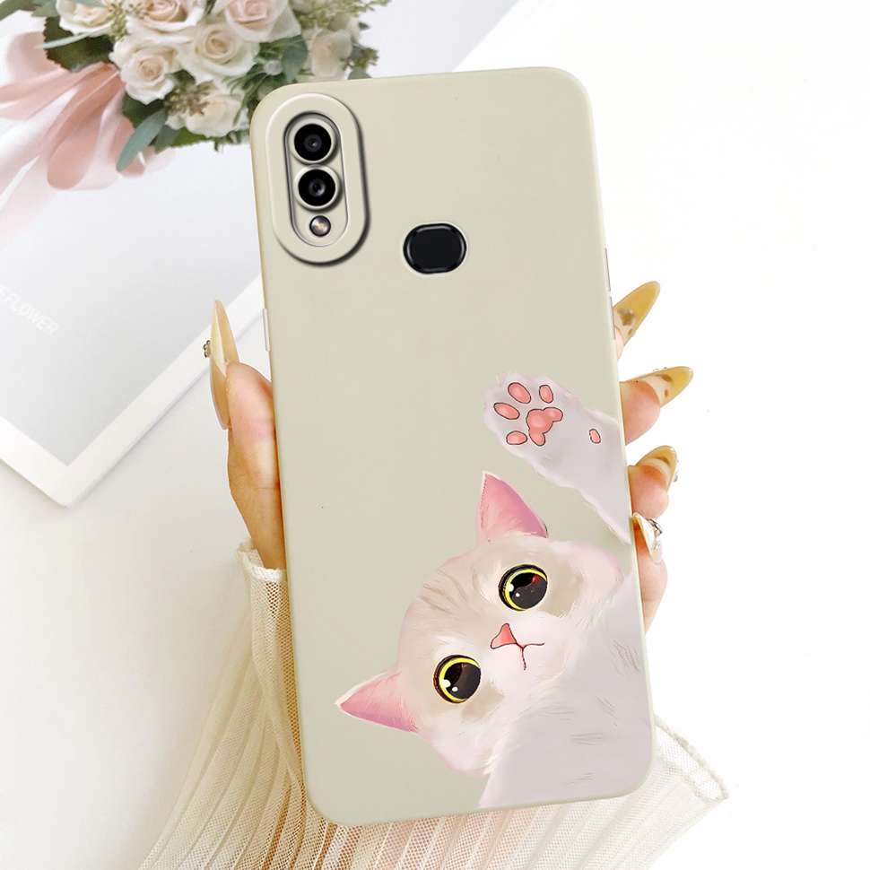 Casing For Samsung Galaxy A10s Cute Cat Pattern Shockproof Back Cover Silicone Phone Case For Samsung A10 s A 10s A10s Soft Case