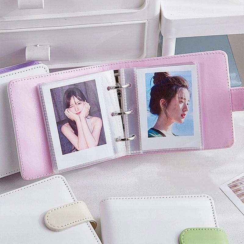 A5 Kpop Idol Photocards Holder PU Photo Album With 20pcs 3inches Sleeves Binder Collect Book For Photographs