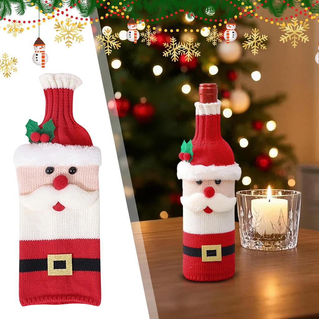 Christmas Wine Bottle Bag, Bottle Bag Cap Gift Packaging Bag Suitable For Christmas Party Gifts, Elderly Christmas Gifts