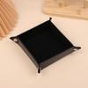 Key Box Pu Leather Folding Dice Tray Box Dice Game Tray For Game Dice Storage Table Board Games