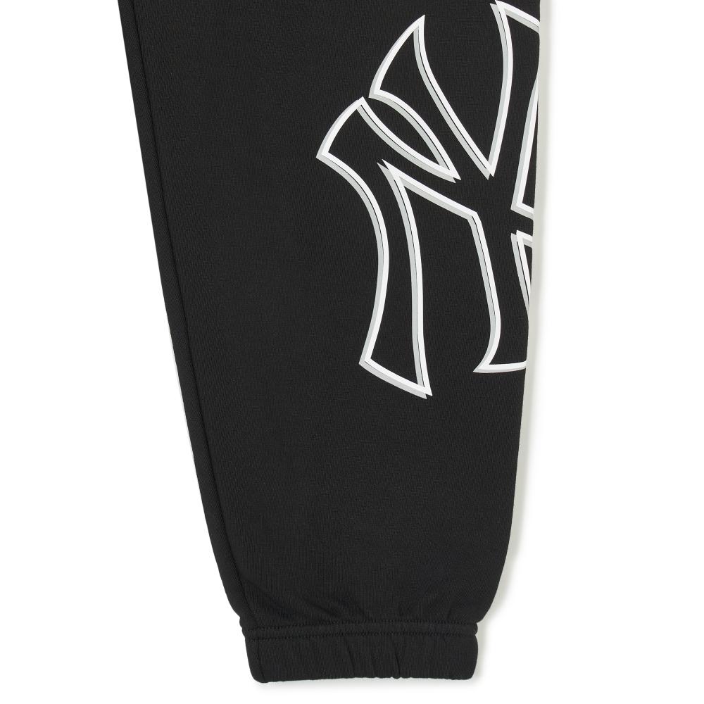 MLB New York Yankees Letter Mid-Rise Tapered Knit Joggers Unisex Joggers Black 3APTB0341-50BKS