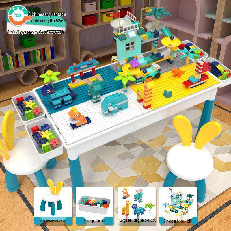 2026 New Model: Children's Educational Building Block Table, Multifunctional Puzzle Game for Ages 3-6