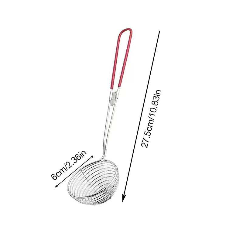 1 szt. Czerwony uchwyt sitka ze stali nierdzewnej, sitko do herbaty bąbelkowej, łyżeczka do herbaty mlecznej Boba, filtr perłowy, trwały, bezpieczny, okrągły, kuchenny gadżet