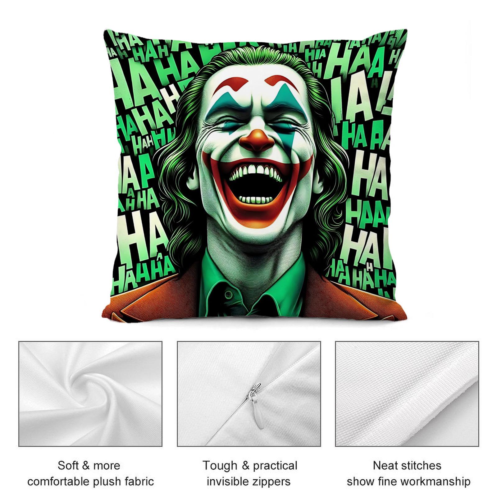 

Joker Pillowcase Throw Pillow Covers for Living Room Cushions Luxury Cushion Cover Interior Decoration Home Decorations Anime 12x12Inch