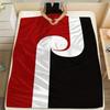 Colorful Maori Flag Theme Flannel Printed Blanket Suitable for All Seasons Suitable for Living Room Office Sofa and Travel