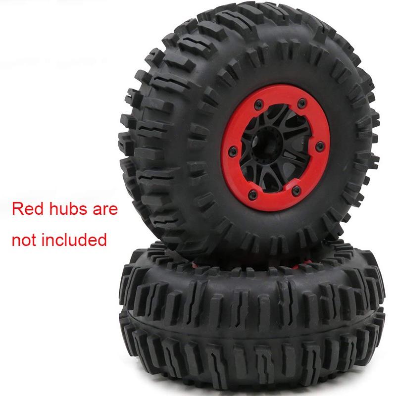 Durable Soft Rubber 2.2" Rock Crawler Tires With Foam For Axial Scx10 Wraith Trx-4