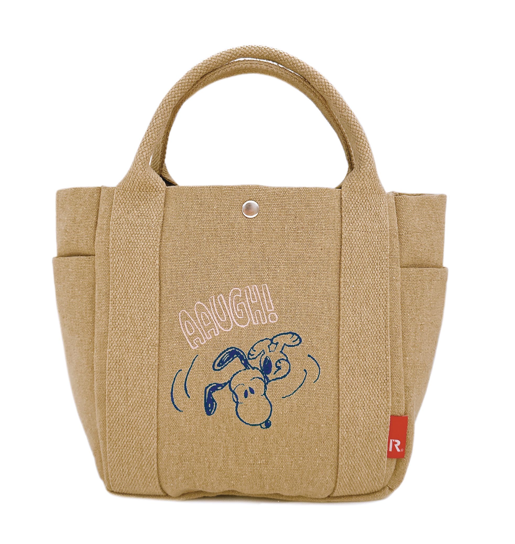 

Сумка-тоут Deli Snoopy маленькая из переработанного хлопка 8384 02 бежевый [Rootote] IP.Deli.Peanuts-0A женская