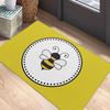 Funny Bee Flowers Carpet Cartoon Animal Area Rug Living Room Girls Bedroom Bedside Dorm Soft Floor Mat Home Entrance Door Mat
