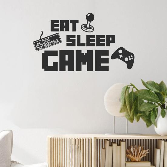 Game Theme Wall Stickers Self-adhesive PVC Gaming Controller Wall Decal Sticker for Bedroom