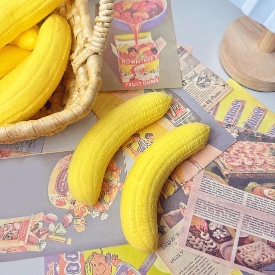 Soft Squeeze Toy Banana Pinch Toy for Stress Relief Slow Rebound Fruit Toy Fun Healing Sensory Toy for Students