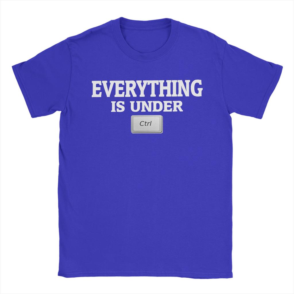 Alles ist unter Kontrolle Baumwoll-T-Shirt Für Unisex Sommer Y2K Lustige T-Shirts Rundhals Hip Hop T-Shirts Übergröße Heißer Verkauf Oberteile